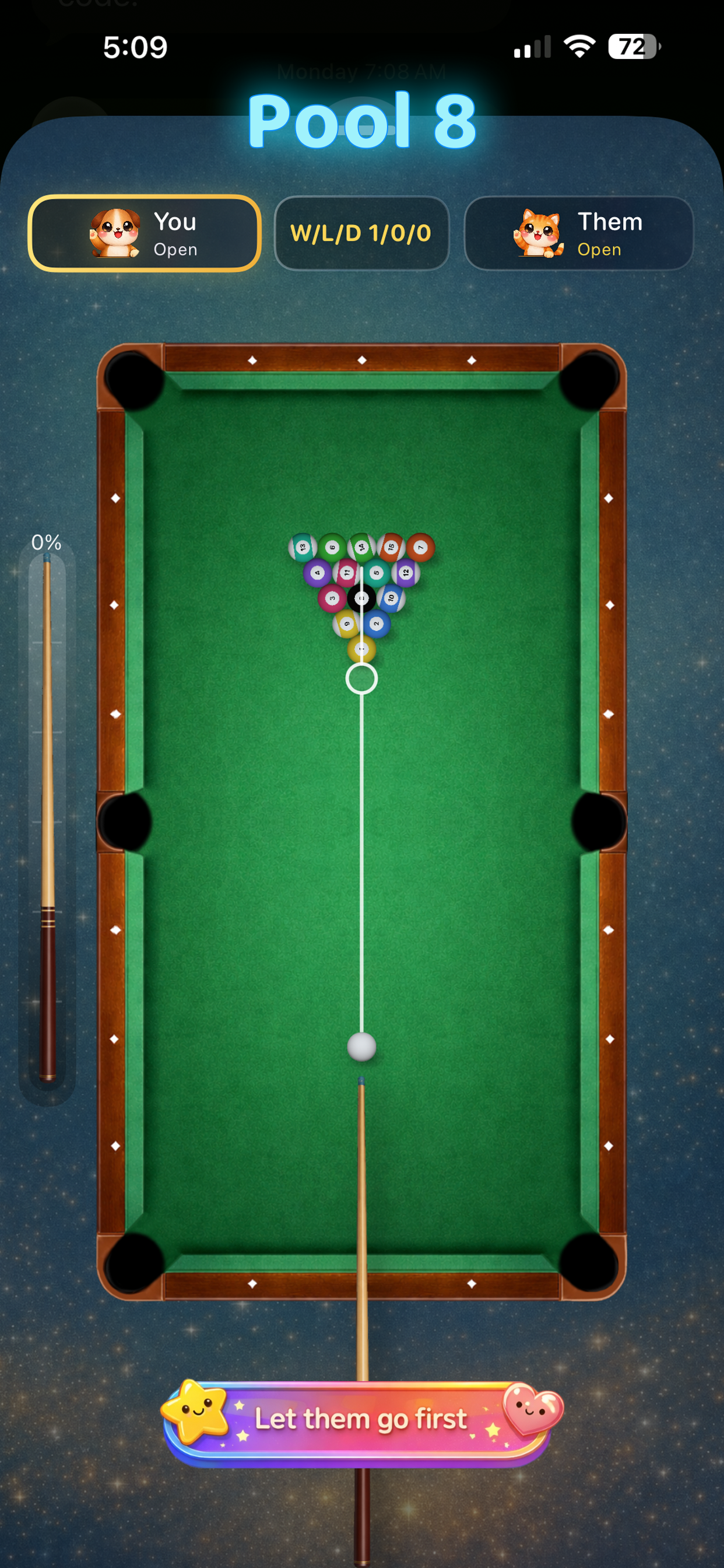 Billiards gameplay